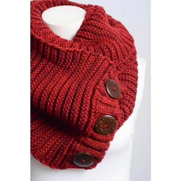 Chunky Knit Infinity Scarf Wrap Comfy - Picture 4 of 8